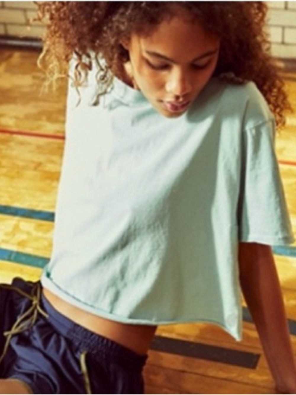 FP Movement by Free People Inspire Tee - Oversized Cropped Tee Green